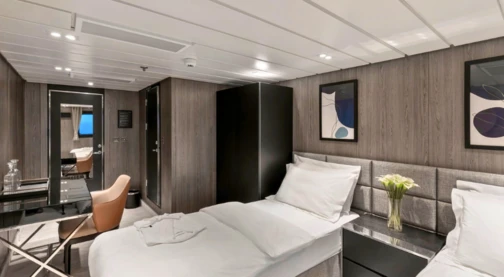 Cabinas dobles de lujo - Proa del barco