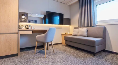 Cabina doppia superior con vista posteriore