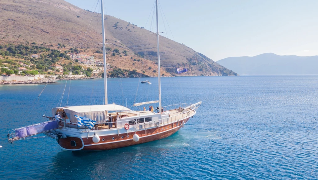 Navigation en goélette dans les plus belle îles de la Mer Ionienne : Zante, Lefkas, Ithaque et Céphalonie