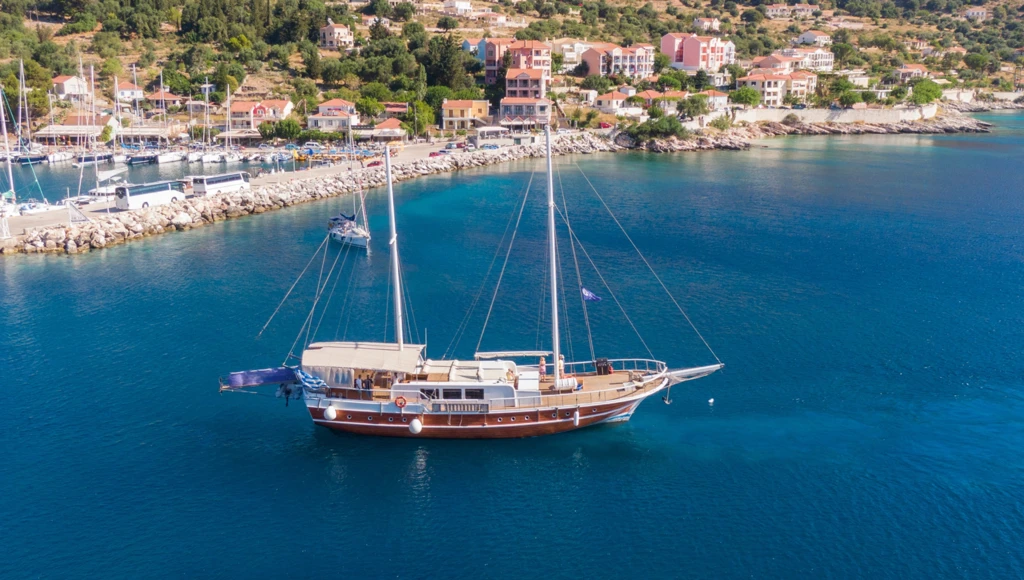 Navigation en goélette dans les plus belle îles de la Mer Ionienne : Zante, Lefkas, Ithaque et Céphalonie