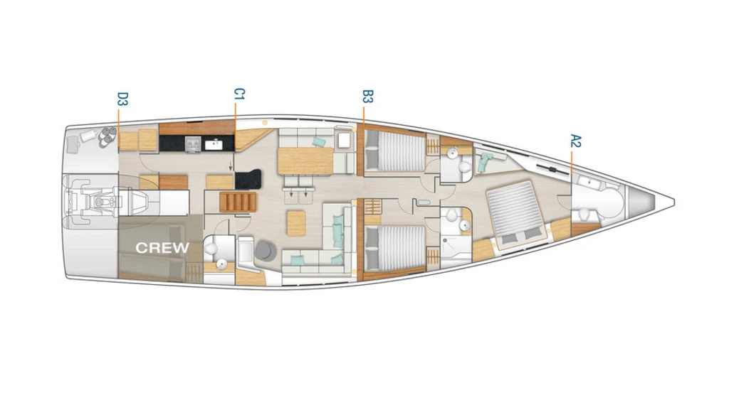 Croisière privatisée à la découverte des Cyclades, à bord d'un superbe voilier