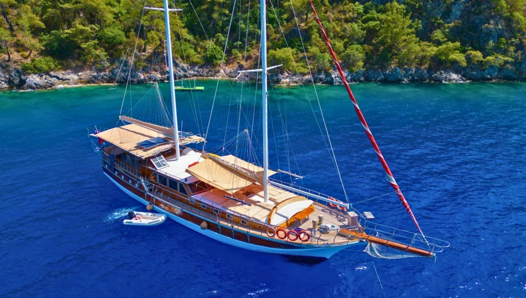 Schooner getaway on the Lycian coast: 4 days from Fethiye to Marmaris through the bays of Göcek and Dalyan