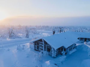 Chalet en rondins de bois